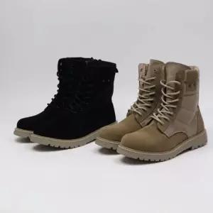 방한화 워커부츠 하이탑 키높이 4cm 남자워커 하이탑 앵클 신발 블랙 베이지