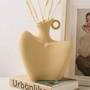 조각상 도자기 세라믹 화병 거실 인테리어 꽃병 세라믹화병