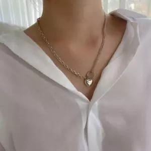 GGD 빅 하트 모얼 러브 써지컬스틸 목걸이 W9E3FD7