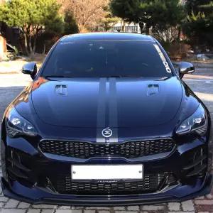 스팅어 바이퍼라인 본넷 데칼 라인 스티커