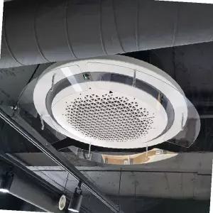 천장형 원형 에어컨 바람막이 투명 아크릴 냉방 직풍 차단 사무실 매장 실내 공기 순환 개선