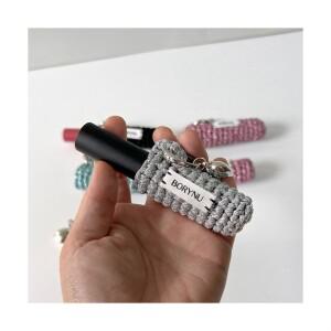 핸드메이드 메탈 손뜨개 립스틱 케이스