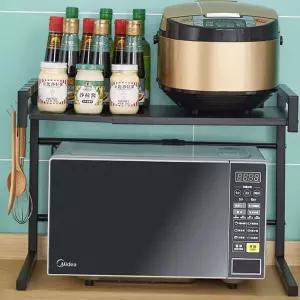 진열 렌지대 전자레인지 수납 길이조절 공간활용 수납장 전자렌지 2단 정리 선반