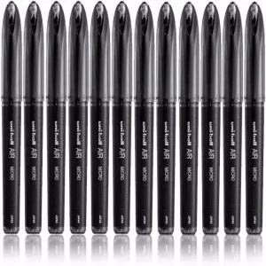 유니볼 에어 마이크로 - 0.5mm 미세 롤러볼 12팩 블랙