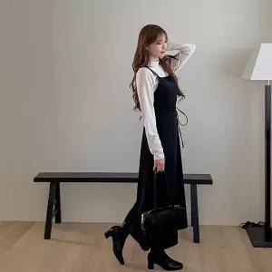 [빅사이즈]이블렛 츠리엔 랩 뷔스티에 롱 원피스 제이스타일