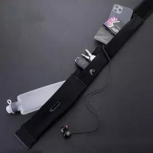 크로스보더 런닝 허리백, 물병, 휴대폰 가방, 남성용 스포츠 소형 피트니스 마라톤 장비, 얇은 투명 가방