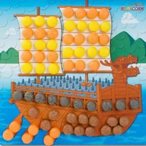 [제이커머스]플레이콘 모자이크(거북선) 그리기 모자이크 옥수수소재 만들기활동 만들기재료