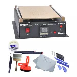 호환  UYUE 968 내장 듀얼 진공 펌프 14 인치 용 유리 LCD 분리기 스크린 수리 에 적합한 태블릿 PC용