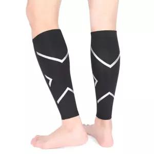 남자 여자 스포츠 신축성 종아리 신축성 압박 아대 MTb5+4yIa
