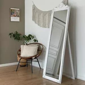홈티에라 엘리쉬 프렌치 전신거울 엔틱 화이트