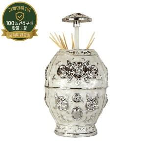 계란 모양의 유럽 스타일 이쑤시개 상자 자동 엠보싱 장미 패턴 꽃무늬 이쑤시개 홀더 레트로 프레스 타입