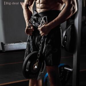 금속 체인이 달린 보디빌딩 딥 벨트 웨이트 리프팅 및 트레이닝에 적합