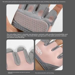 1쌍 미끄럼 방지 체육관 반 손가락 장갑 4 통기성 운동 Anti-callus Thin Hand Palm Protector