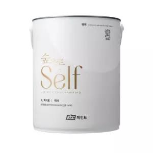 숲으로 셀프벽지페인트 친환경 도배 실크 벽지에바르는 페인트 에그쉘광 3L 백색