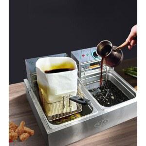 기름여과지 식용유 오일 페이퍼 100장 50개 정제필터 거름종이 기름 업소용 흡수 식당