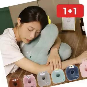 책상베개 안고자는 캐릭터쿠션 낮잠쿠션 곰 고양이 공룡 1+1