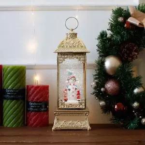 크리스마스 CZK228C4 장식품 선물 랜턴 오르골 LED 조명 캐롤