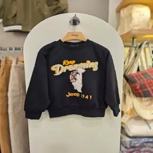 [지프키즈] 지프키즈 곰 아플리케 맨투맨 KP3TSU864 블랙,베이지