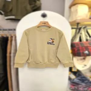 [지프키즈] 지프키즈 곰레터링 맨투맨 KP3TSU817 3가지색상