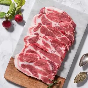 [녹차먹인한돈] 보성녹돈 1등급 목살 300g(구이용)