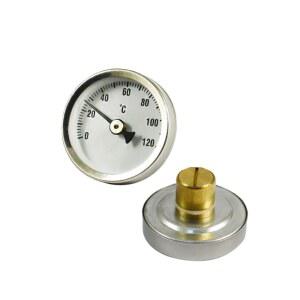 바이메탈온도계 63mm 다이얼 스테인레스 요리 보일러 오일 [ ]스테인레스