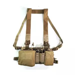 서바이벌 체스트리그 택티컬 하네스 파우치 전술조끼 위장