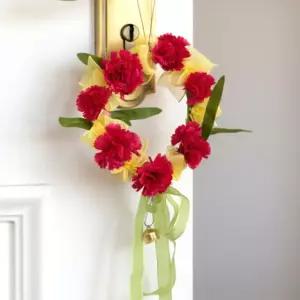 레드 카네이션 리본 리스 DIY키트 체험 어버이날 스승의날