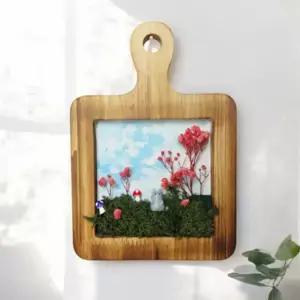 3D 안개꽃 고양이 정원 프리저브드 우드 액자 DIY키트 체험