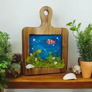 3D 액자 바다풍경 프리저브드 우드 액자 DIY키트 체험