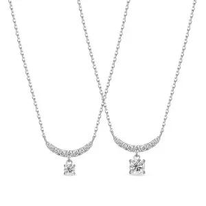 [도로시] 18k 루나 드롭 랩 다이아몬드 목걸이(1부)