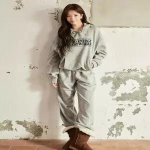 여성트레이닝바지 지오다노 기모 조거팬츠 테리 겨울츄리닝 운동복 415960