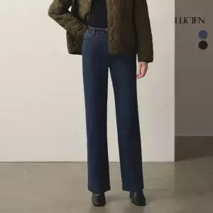 루시앙 릴렉스핏 기모 니팅 데님 팬츠 2종 택1