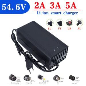자전거 배터리 충전기 스마트 10Ah 15Ah 48 V 리튬 이온 54.6V 2a 3a 5a V 20Ah 13s