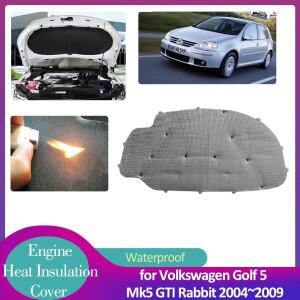 폭스바겐 VW 골프 5 Mk5 GTI 래빗 2004 ~ 후드 엔진 절연 패드 방음 커버 히트 코튼 라이너 매트 액세서리