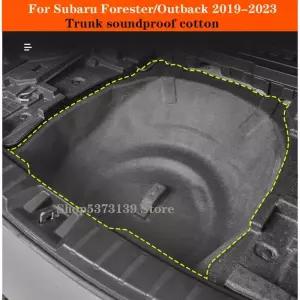 단열재 스바루 포레스터 아웃백 2019-2023 예비 타이어 박스 방음 코튼 트렁크 단열 폼 화염 소음 YJ