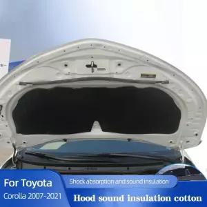 단열재 Toyota Corolla Sedan 2007 2013 2018 2021 차량용 열 방음 코튼 프론트 후드 엔진 방화벽 매트 패