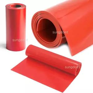 DELUXE 고무판 깔판 1롤 (적색) 충격흡수 충격방지 바닥재 발판 빨강 고무깔판