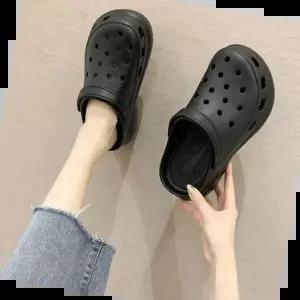 푹신한슬리퍼 여성슬리퍼 크럭스샌들 스크랩 푹신한 젤리샌들