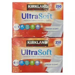 커클랜드 시그니춰 시트형 섬유유연제 250매 2개 세탁