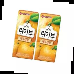 사무실음료 서울우유 리이브 제주감귤 x 48입 190ml