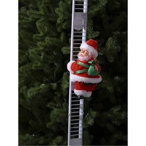 움직이는 산타 인형 움직이는산타 데코 오너먼트 사다리 트윌킹 소형 사다리타는산타 춤추는