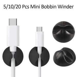 데스크탑 케이블 정리 데이터 관리자 스마트 폰/태블릿/노트북 헤드셋 충전 용 정렬 클립 5/10/20개 와인더