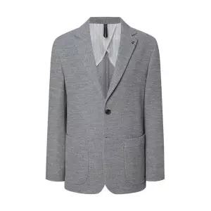 헤지스 그레이 봄 져지 자켓 HZJA5A232G2