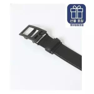 [롯데백화점]헤지스ACC [선물포장] 블랙 버클장식 소가죽 자동벨트 HJBE1E855BK