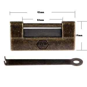 스타일 골동품 자물쇠 머리 스틸 오래된 보석 상자 꽃 미니 소형 호환 소형 가로 열린 레트로 복고풍 엔틱