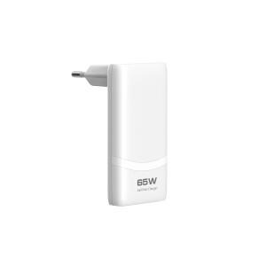 65W GaN USB C 충전기 2포트 플랫 벽 고속 초슬림 접이식 플러그 휴대폰용