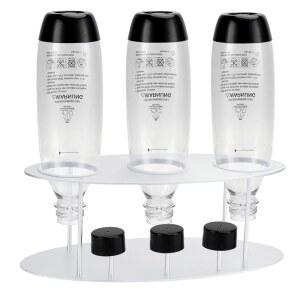 소다스트림용 두하우케이스 병 건조대 카라페, 소다스트림 유리 슬림 1L 랙, & 보관 정리함 스테인리스 셀프 카운터용 주방 병용 스틸