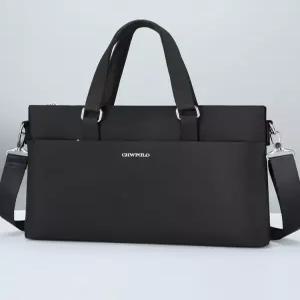 남성용 비즈니스 옥스퍼드백 가로형 서류가방 노트북 크로스백