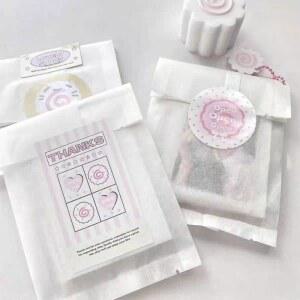 선물포장 럭셔리 패킹 봉투 패키지 선물 택배 포카포장지 포카세트 심플 용품