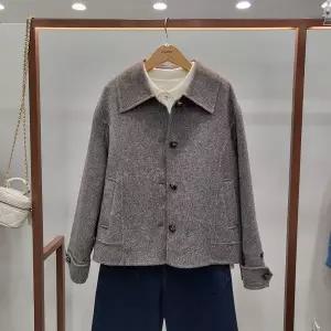 [무자크]헤링본 카라 핸드메이드울자켓 MQ1WJK04_GN